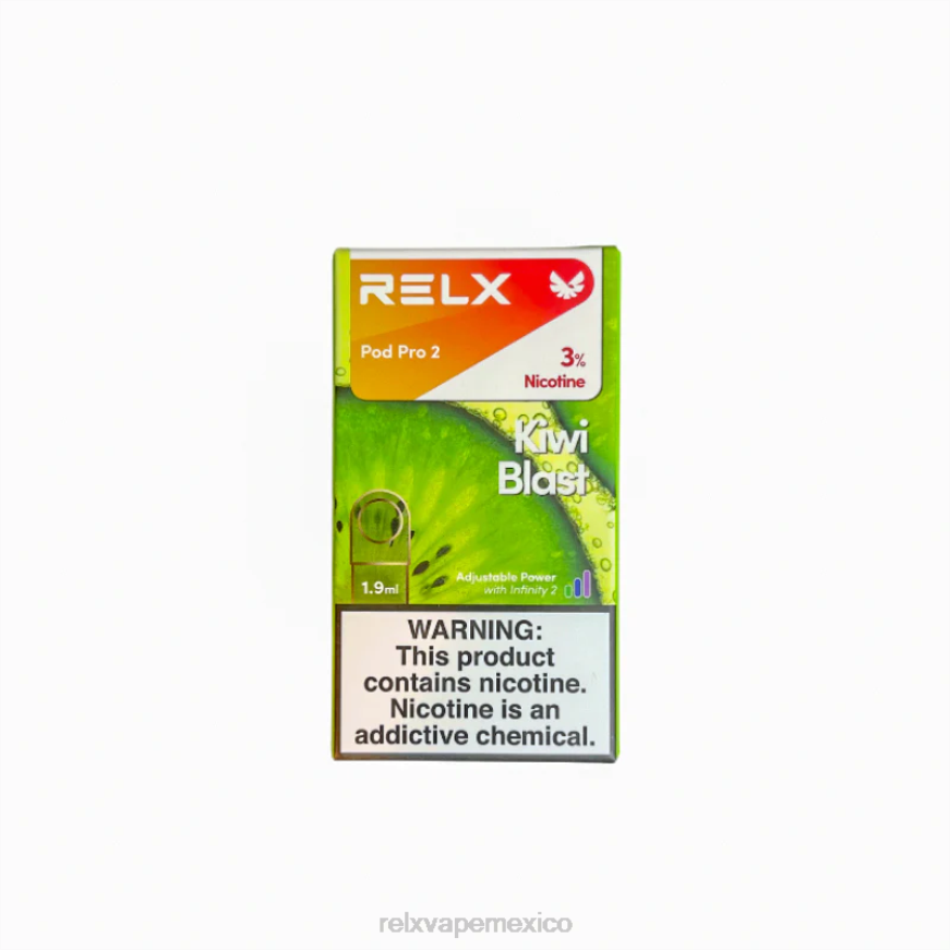 RELX pod pro 2 - 3 cápsulas explosión de kiwi F4686F116 - Mejores Sabores RELX