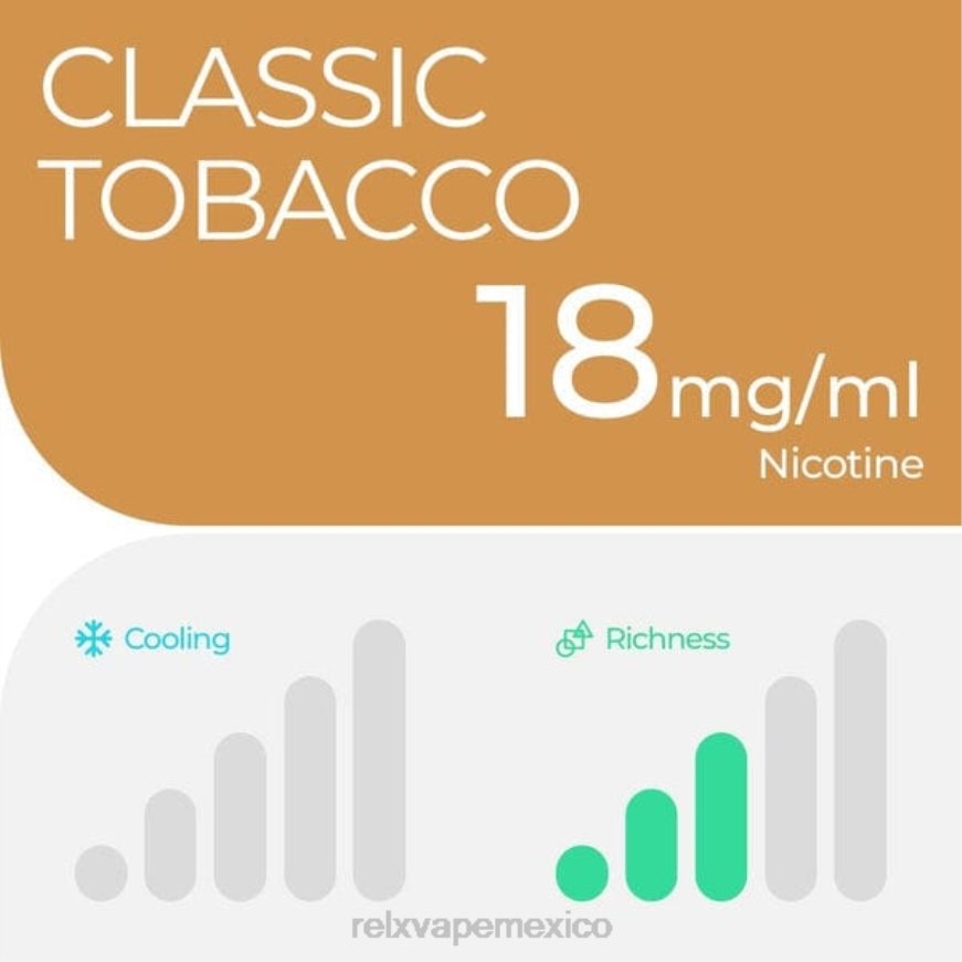 RELX vaina pro - 2 vainas tabaco clasico F4686F22 - RELX Vape Precio